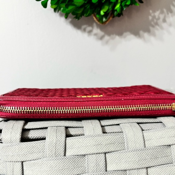 PRADA Pink Quilted Nylon Zip Around Wallet - Picture 10 of 11